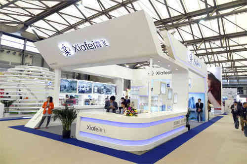 霞飛化妝品特裝展臺美博會廣州廣交會展臺搭建設(shè)計商