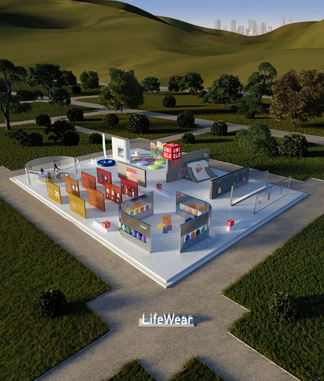 杭州展會設(shè)計搭建公司領(lǐng)你看2023進博會最具有創(chuàng)意00家企業(yè)展臺（優(yōu)衣庫展臺）5