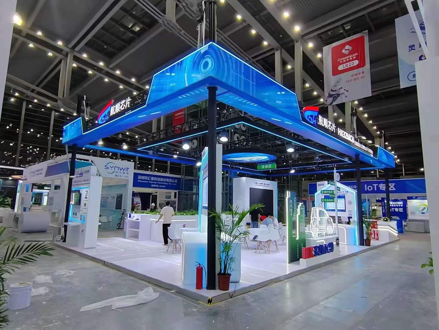 清遠(yuǎn)企業(yè)展廳設(shè)計公司裝修航順芯片展廳